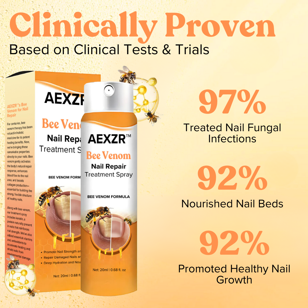 FDA Endorsed🇺🇸 |🐝AEXZR™ Bee Venom Nail Repair Treatment Spray🏆✅