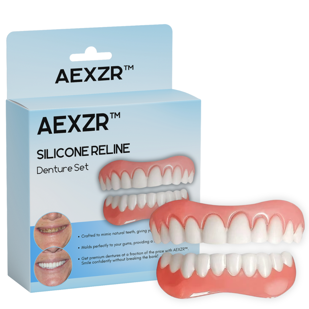 🔥2024 HOT SALE🔥AEXZR™ Silicone Reline Denture Set