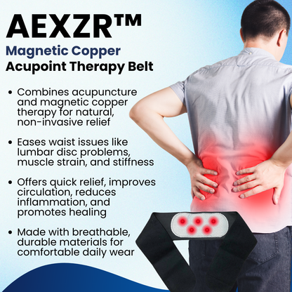 🔥Best seller worldwide!🔥AEXZR™ Magnetic Copper Acupoint Therapy Belt