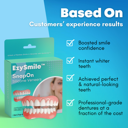 🔥2024 North America Best Seller TOP1🔥EzySmile™ SnapOn Silicone Veneers