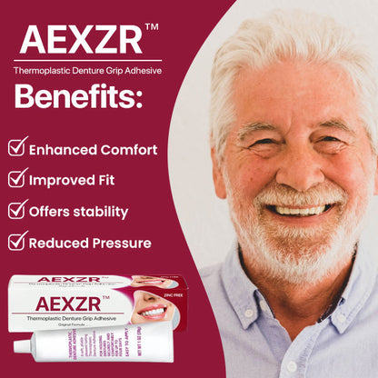 🔥2024 North America Best Seller TOP1🔥AEXZR™ Thermoplastic Denture Grip Adhesive