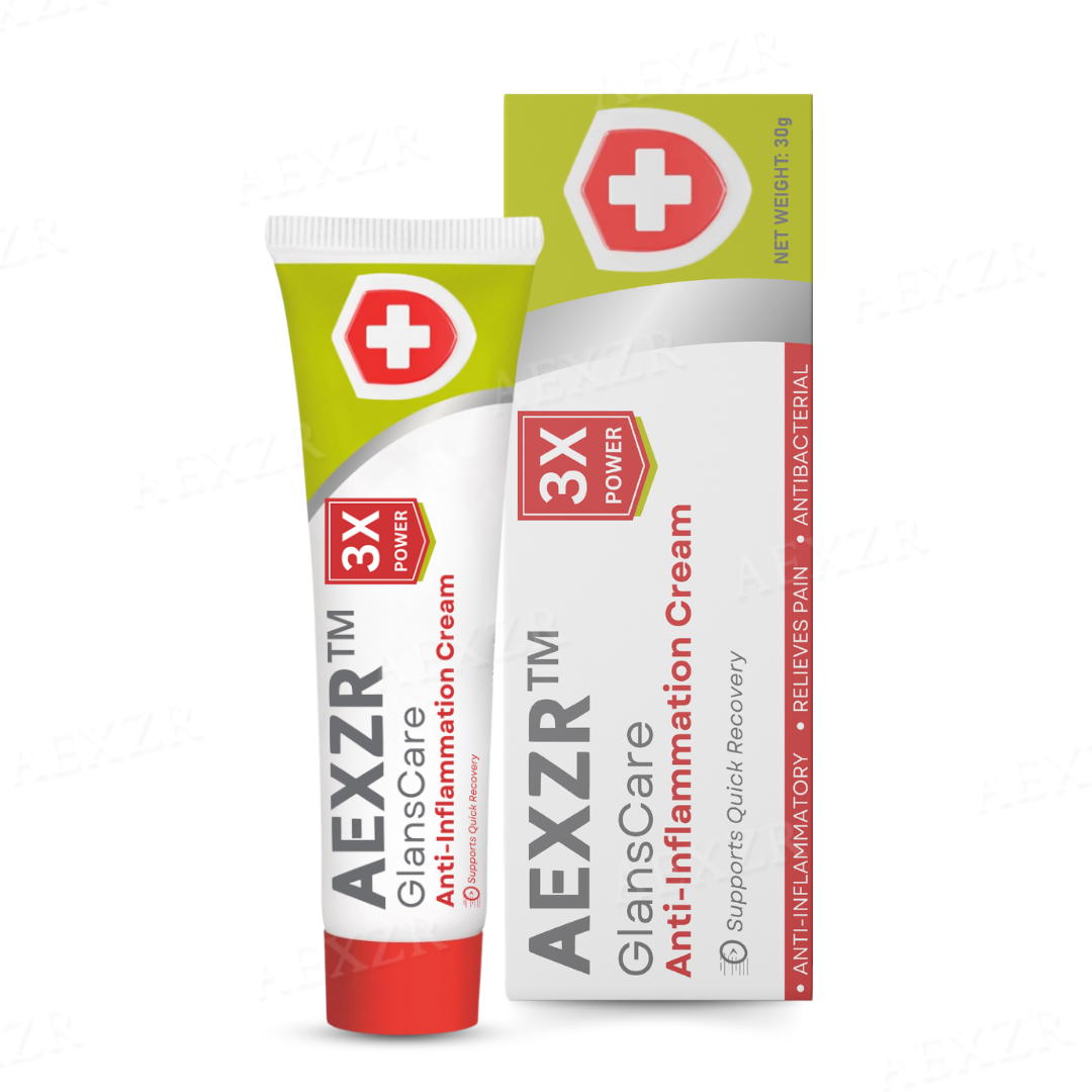 AEXZR™ GlansCare Anti-Inflammation Cream(⏰𝐋𝐢𝐦𝐢𝐭𝐞𝐝 𝐭𝐢𝐦𝐞 𝐝𝐢𝐬𝐜𝐨𝐮𝐧𝐭 𝐋𝐚𝐬𝐭 𝟑𝟎 𝐦𝐢𝐧𝐮𝐭𝐞𝐬⏰)