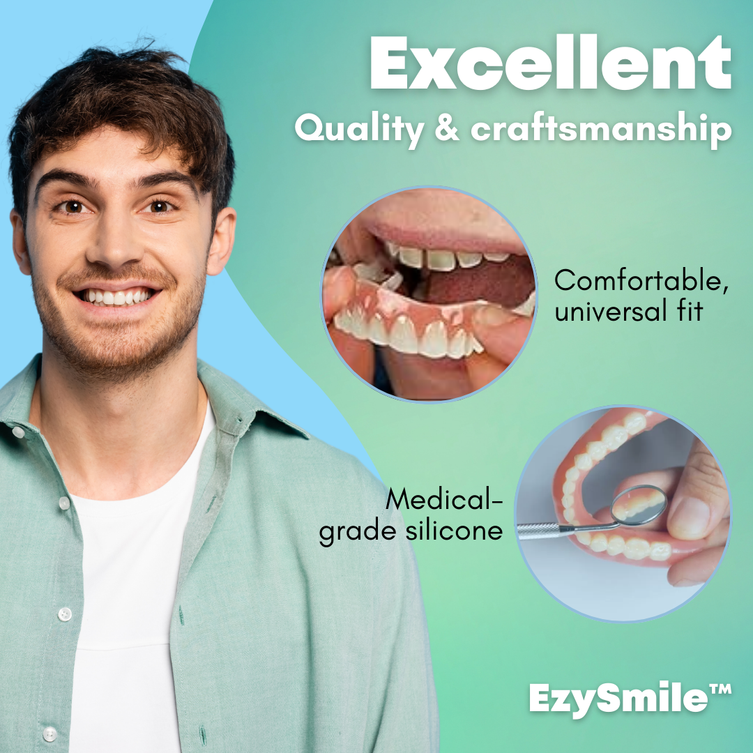 🔥2024 North America Best Seller TOP1🔥EzySmile™ SnapOn Silicone Veneers